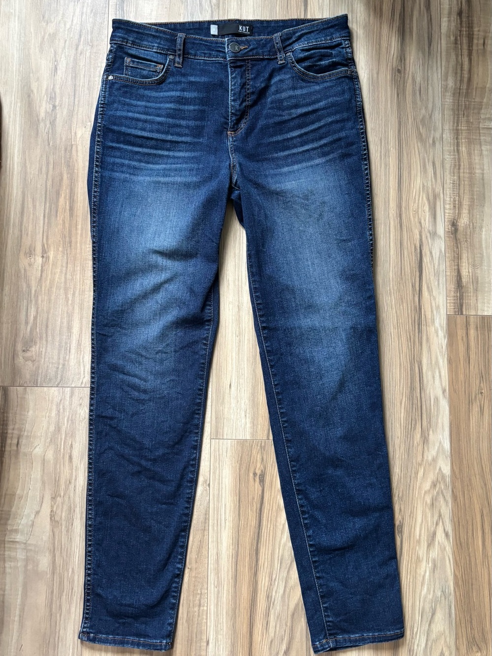 KUT from the Kloth Diana Fab AB Skinny High Rise Dark Blue Women's Jeans